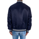 Blue Nylon Bomber