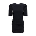 Black Cotton Casual Dress