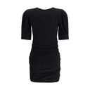 Black Cotton Casual Dress