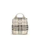 Beige Nylon Backpack