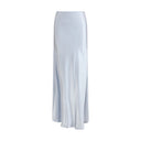 Light Blue Viscose Long Skirt
