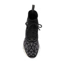 Black Fabric Athletic Sneakers
