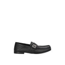 Black Calfskin Slip-On Loafers