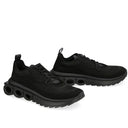 Black Fabric Athletic Sneakers