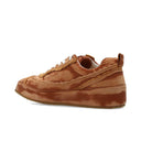 Brown Calfskin Platform Sneakers