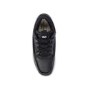 Black Lamb Leather Low Top Sneakers
