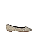 Beige Goatskin Ballet Flats