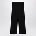 The Row Black wool trousers