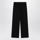 The Row Black wool trousers