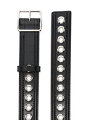 Alexander McQueen eyelet-detail leather belt