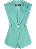 Balmain Sleeveless belted jacket
