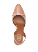 Malone Souliers con tacón color polvo