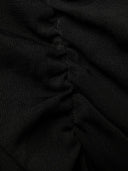 Saint Laurent полупрозрачное длинное платье с одним рукавом