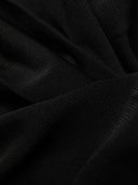 Vestido largo de un solo hombro semitransparente de Saint Laurent