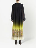 Etro Silk dress with paisley print and gradient effect