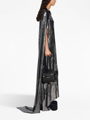 Vestido midi efecto metálico Balenciaga