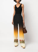 Etro Graphic-print straight-leg trousers