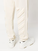 Off White Diag-stripe knitted track pants