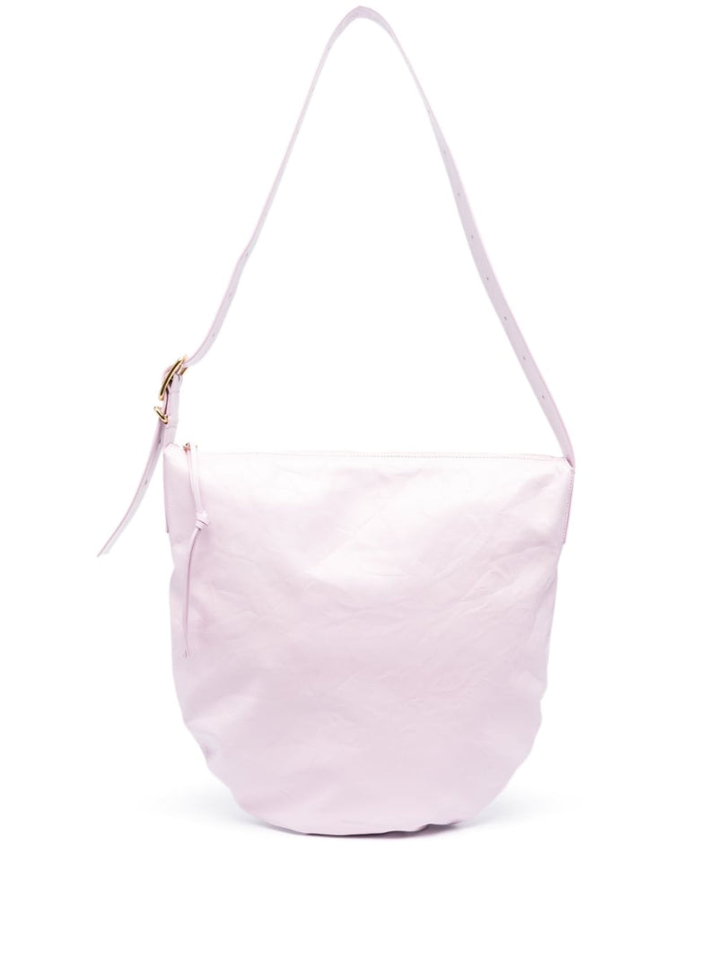 Jil Sander medium crinkled leather shoulder bag