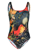 Alexander McQueen Hieronymus Bosch-print Jersey Bodysuit