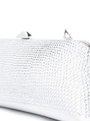 Bolso de mano tipo clutch adornado con cristales Long Night de The Attico