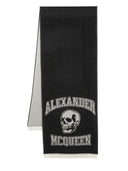 Alexander McQueen Logo wool scarf