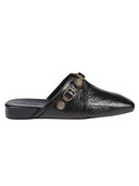 Zuecos de cuero Cozy Cagole de Balenciaga en negro
