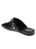 Zuecos de cuero Cozy Cagole de Balenciaga en negro