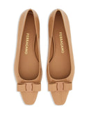 Ferragamo leather ballet flats with bow - Allure Absolue