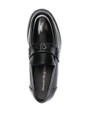 Alexander McQueen logo-plaque Leather Loafers