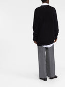 Maison Margiela Four-stitch brushed jumper