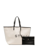 Bolso tote de lona con logotipo Stella McCartney