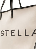 Bolso tote de lona con logotipo Stella McCartney