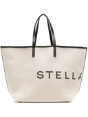 Bolso tote de lona con logotipo Stella McCartney