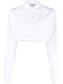Coperni Cropped cotton shirt