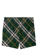 Burberry checkered twill swim shorts