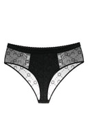 Marine Serre Mesh briefs with flocked monogram