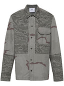 Marine Serre Rispstop classic-collar shirt jacket