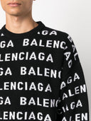suéter con logo de Balenciaga