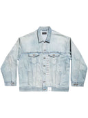 Balenciaga Denim jacket with flap pockets and drop shoulder