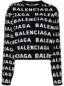 Suéter de lana con logo de Balenciaga