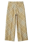 Burberry check-print tailored wool trousers