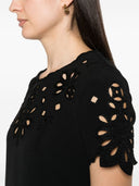 Vestido corto de algodón bordado Ermanno Scervino