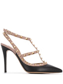 Valentino Garavani zapatos de tacón de cuero Rockstud de 105mm