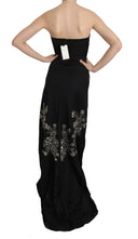 Enchanting Black Maxi Flare Dress - Allure Absolue