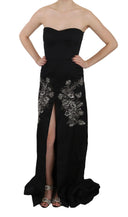 Enchanting Black Maxi Flare Dress - Allure Absolue