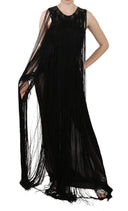 Sheer Sequined Maxi Elegance Dress - Allure Absolue