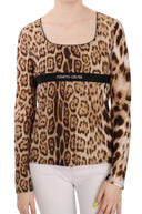 Elegant Leopard Long Sleeve Top - Allure Absolue