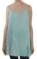 Elegant Spaghetti Strap Sleeveless Blue Top - Allure Absolue