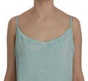 Elegant Spaghetti Strap Sleeveless Blue Top - Allure Absolue